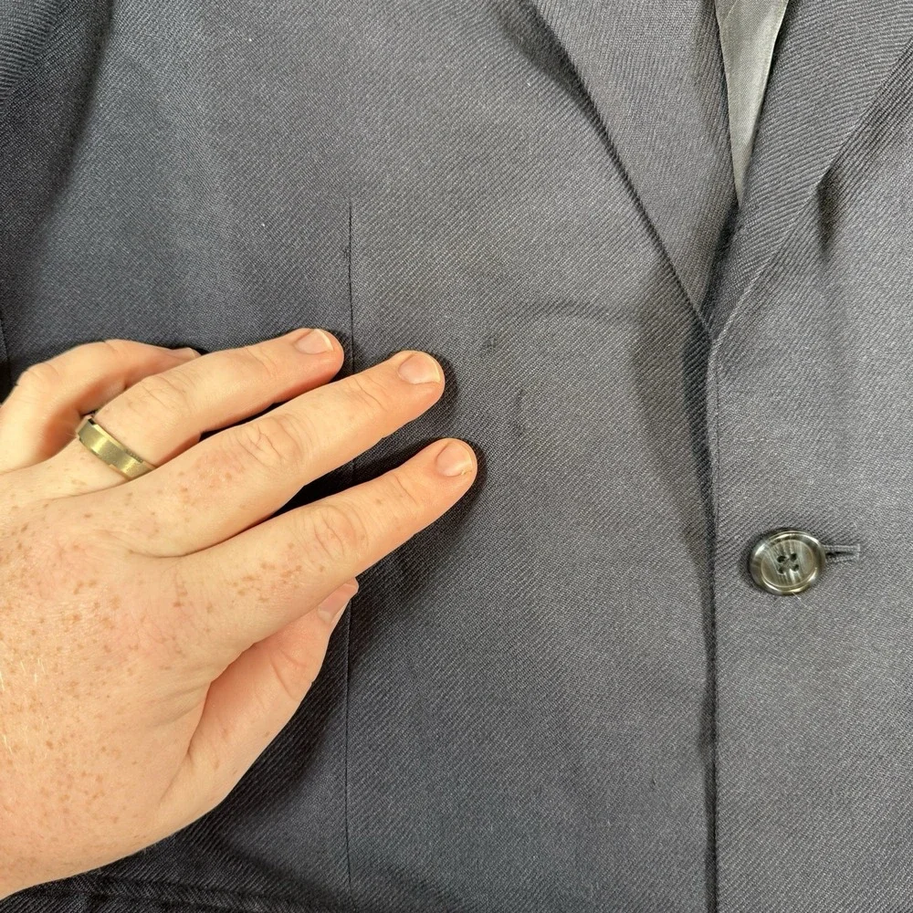 John‎ W Nordstrom Loro Piana Sport Coat Blazer Mens 40R Blue 100% Cashmere